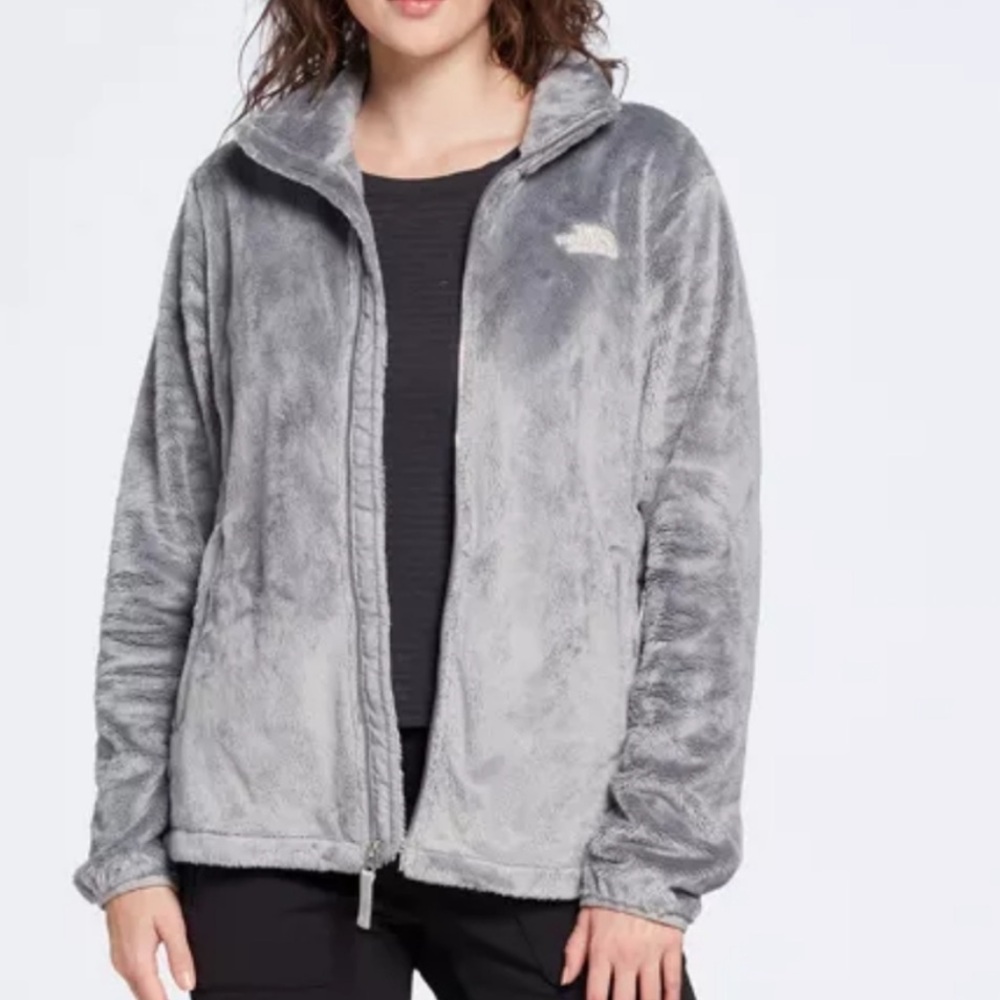 The North Face Fleece Grey Winter Outdoor Osito Jacket Small Teddy